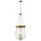 Nuvo Boliver 3-Light Pendant 14 in. Vintage Brass Clear Seeded Glass 60/7804 - alternate 2